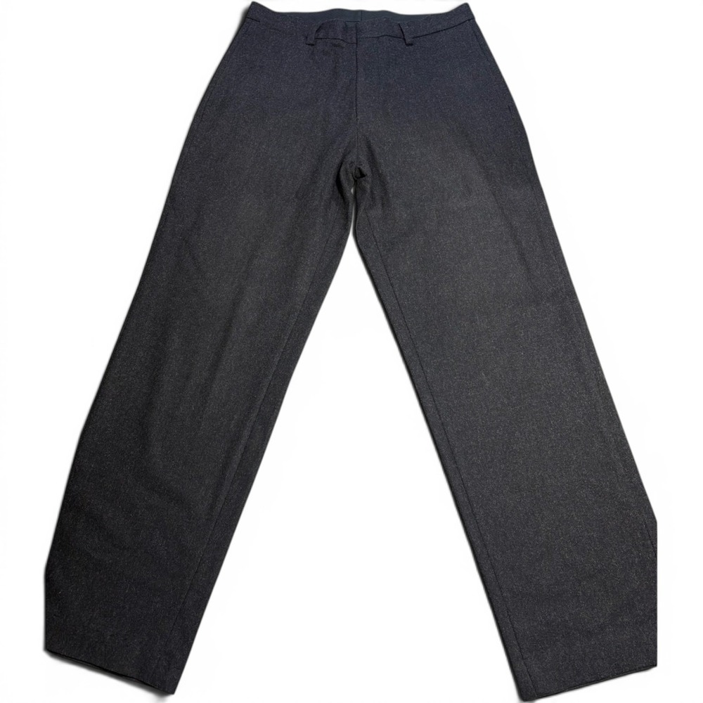 Banana Republic Emerson Mens 32x32 Wool Blend Straight Dress Pants Charcoal Gray